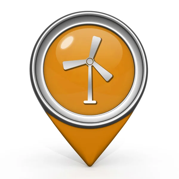 Turbine-Zeiger-Symbol auf weißem Hintergrund — Stockfoto