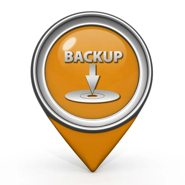 Backup-Zeiger-Symbol auf weißem Hintergrund — Stockfoto