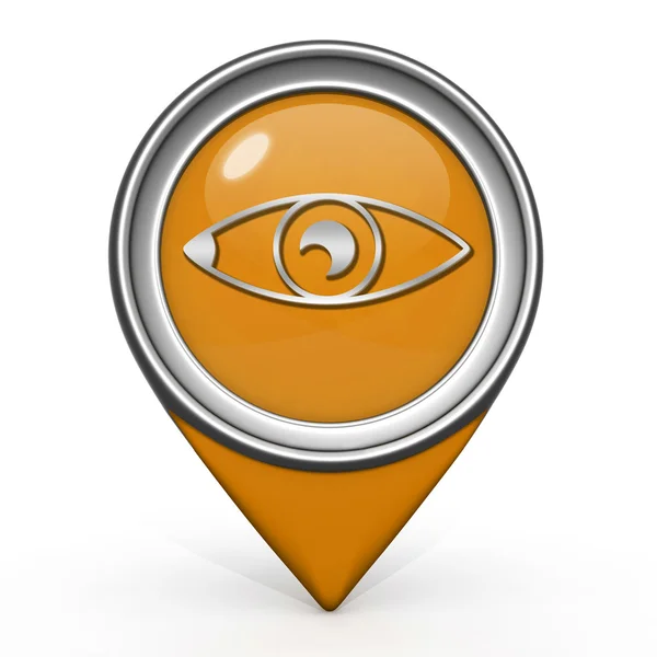 Eye pointer icon on white background — Stock Photo, Image