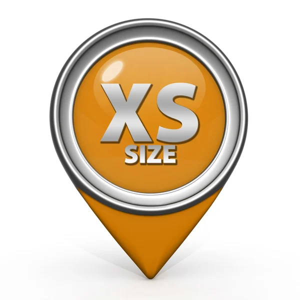 Icono de puntero de tamaño XS sobre fondo blanco —  Fotos de Stock