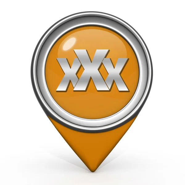 XXX pointer icon on white background — Stock Photo, Image