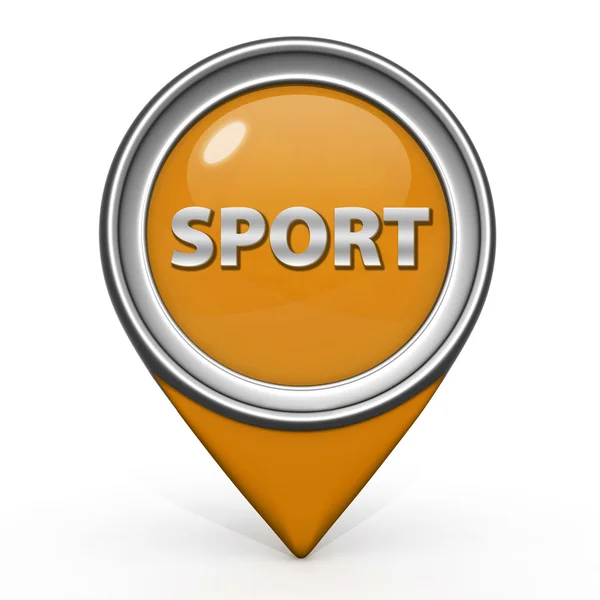 Sportu wskaźnik ikona na białym tle — Zdjęcie stockowe