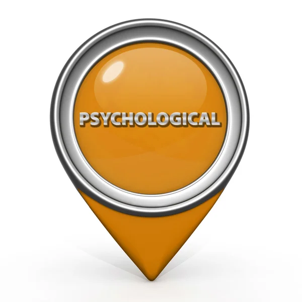 Pictograma indicatorului psihologic pe fundal alb — Fotografie, imagine de stoc