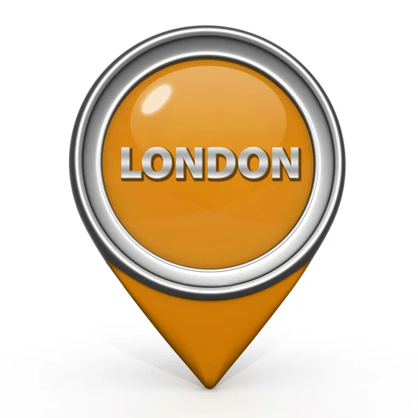 Ícone de ponteiro de Londres no fundo branco — Fotografia de Stock