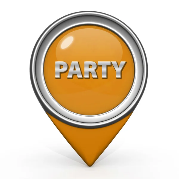 Party pointer icon on white background — Stock Photo, Image