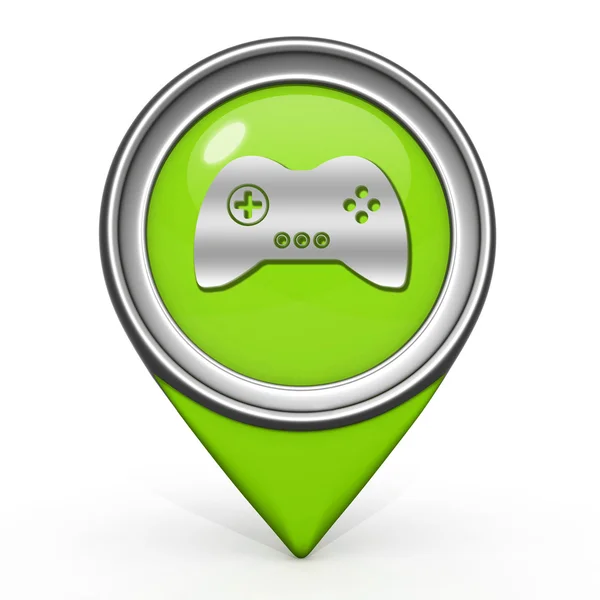 Game pointer icon on white background — Stock Photo, Image