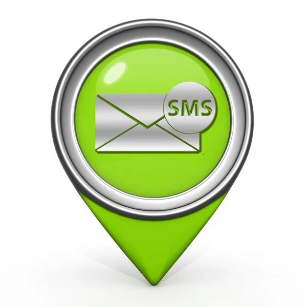 Sms pointer icon on white background — Stock Photo, Image