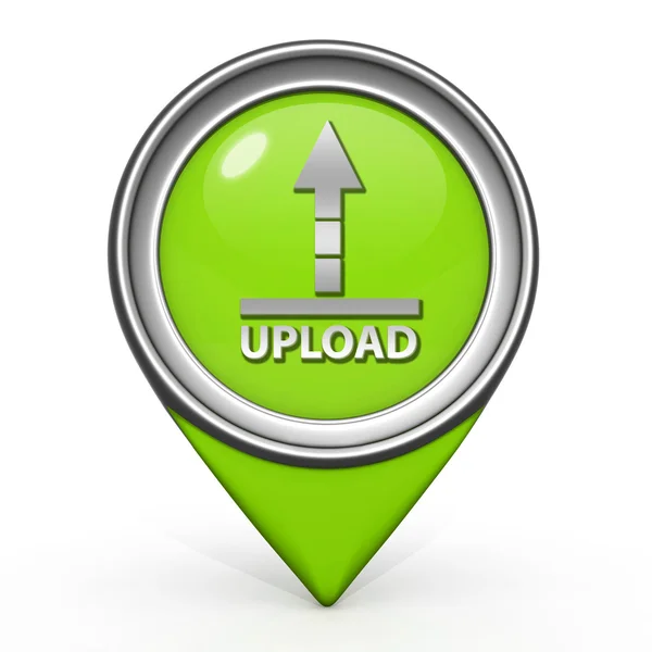 Upload pointer icon on white background — 스톡 사진