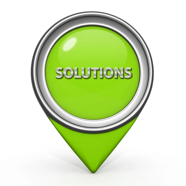 Solutions pointer icon on white background — Stock Photo, Image