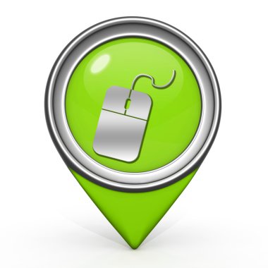 Bilgisayar fare işaretçi simgesi beyaz arka plan üzerinde