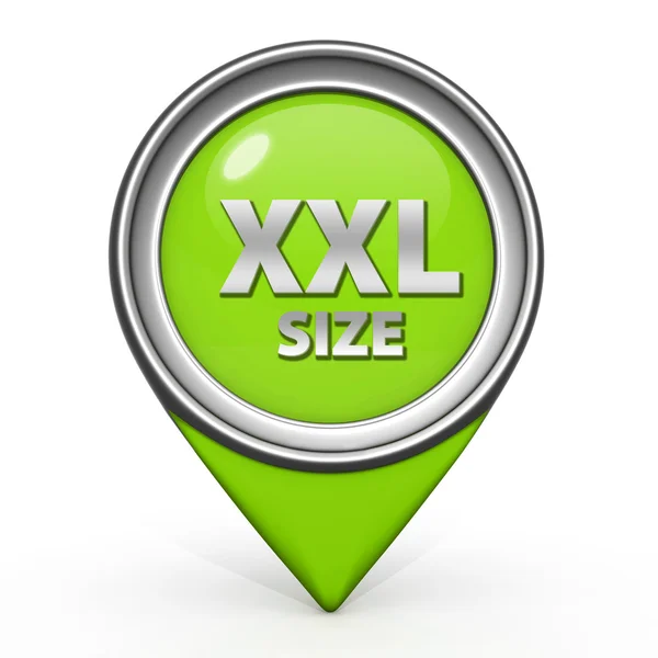 XXL μέγεθος δείκτη εικονίδιο σε άσπρο φόντο — Φωτογραφία Αρχείου