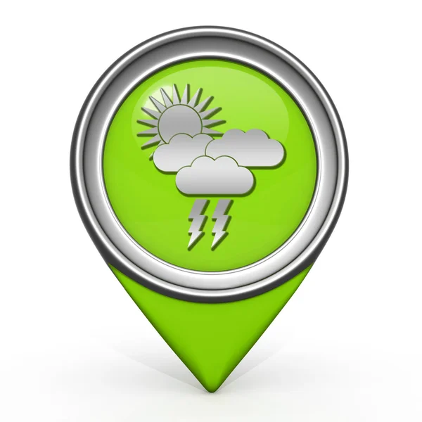 Rain pointer icon on white background — Stock Photo, Image