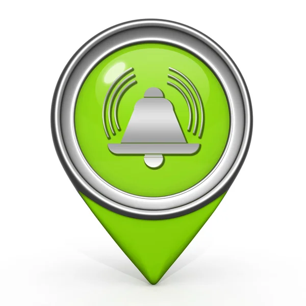 Alarm pointer icon on white background — Stock Photo, Image