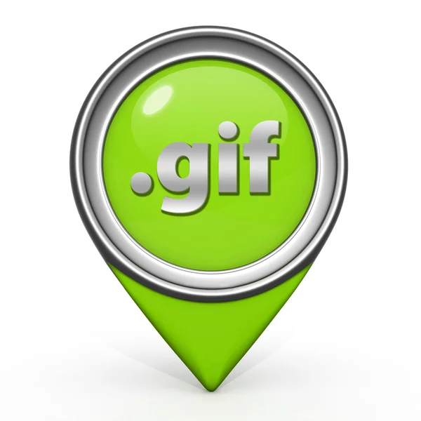 .gif pointer icon on white background — Stock Photo, Image