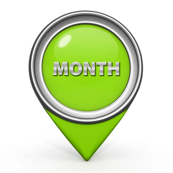Month pointer icon on white background — Stock Photo, Image