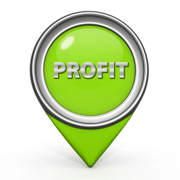 Profit pointer icon on white background — Stock Photo, Image