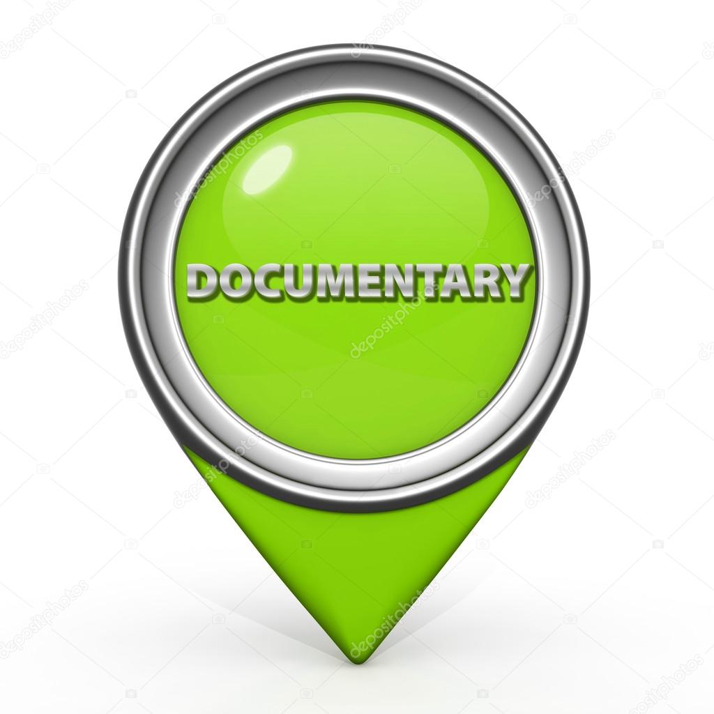 Documentary pointer icon on white background
