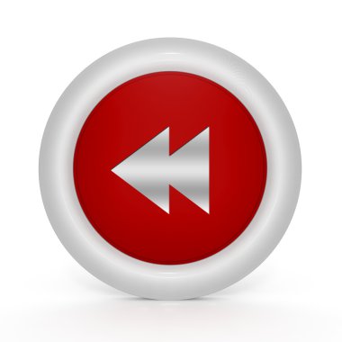 beyaz zemin üzerinde dairesel simgesini ilerleyin