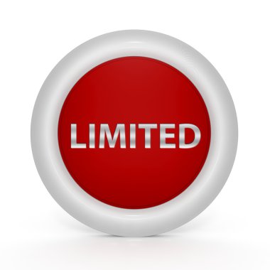 Beyaz arka plan üzerinde sınırlı dairesel simgesi