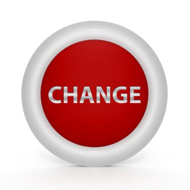 Beyaz arka plan üzerinde dairesel Simge Değiştir