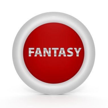 Beyaz arka plan üzerinde fantezi dairesel simgesi