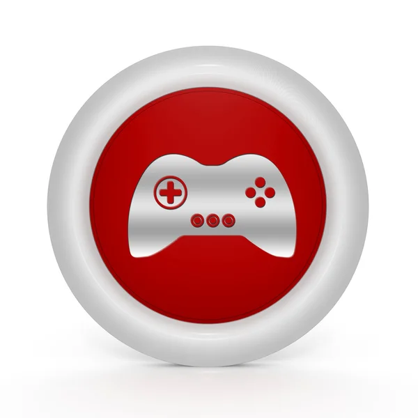 Game circular icon on white background — Stock Photo, Image