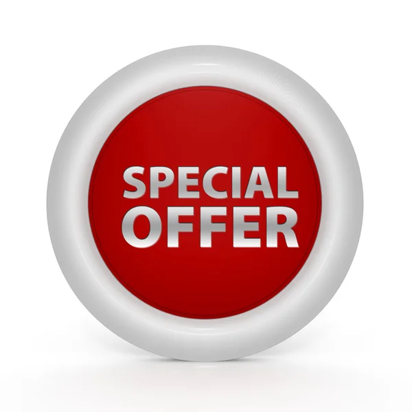 Special offer circular icon on white background — Stock Photo, Image