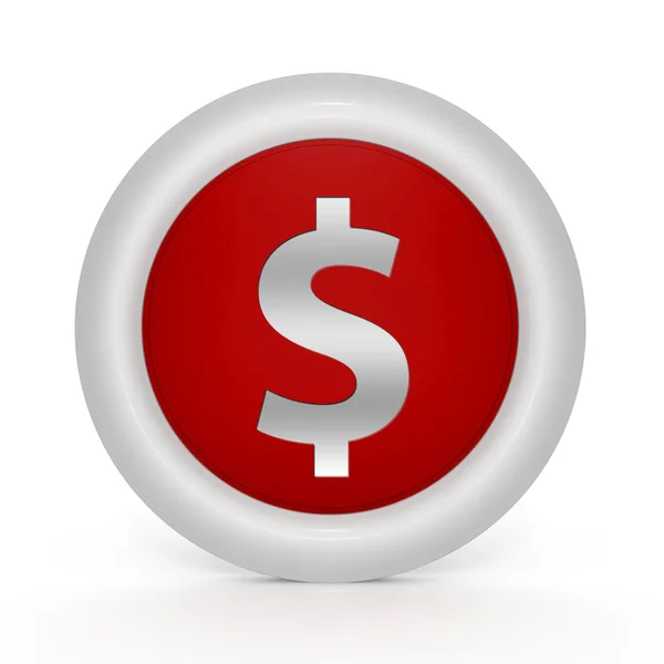 Money circular icon on white background — Stock Photo, Image