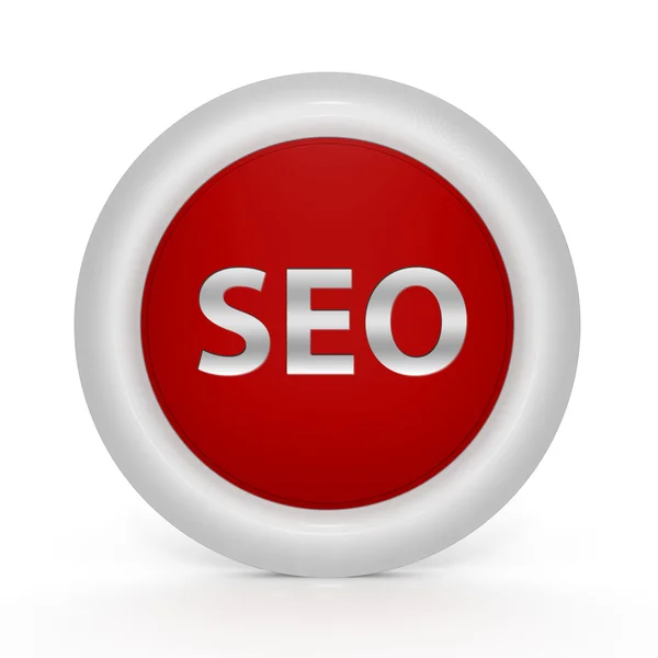 Seo circular icon on white background — Stock Photo, Image