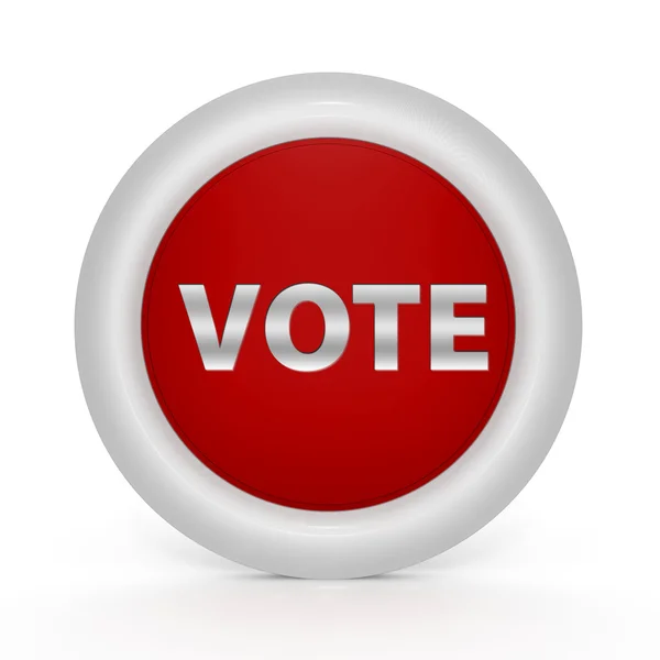 Vote circular icon on white background — Stock Photo, Image