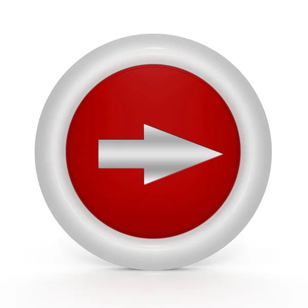 Right Arrow circular icon on white background — Stock Photo, Image