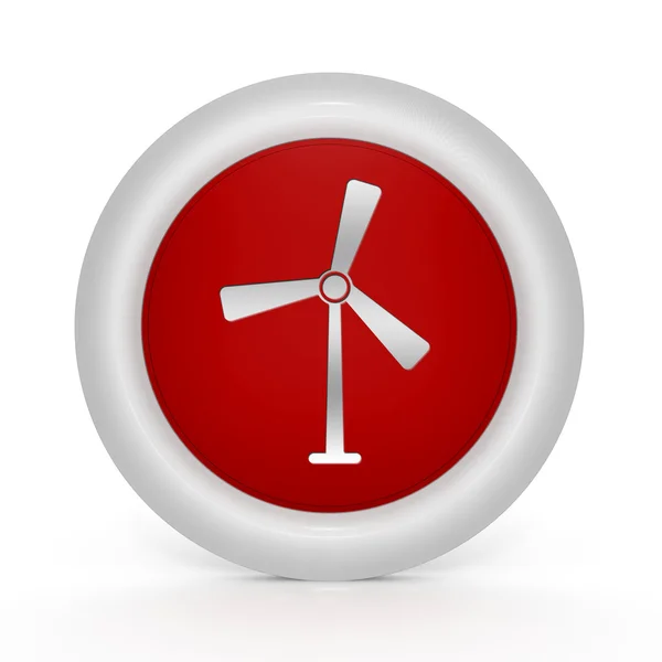 Turbine icône circulaire sur fond blanc — Photo
