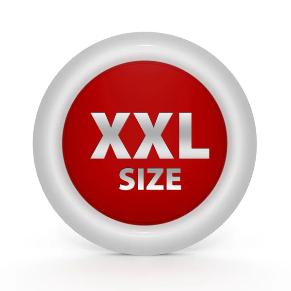 Dimensione XXL icona circolare su sfondo bianco — Foto Stock