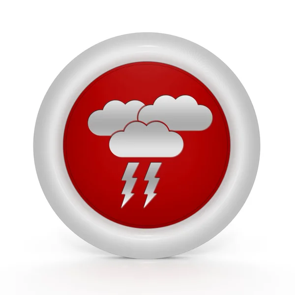 Rain circular icon on white background — Stock Photo, Image