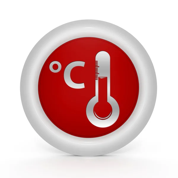 Celsius icona circolare su sfondo bianco — Foto Stock