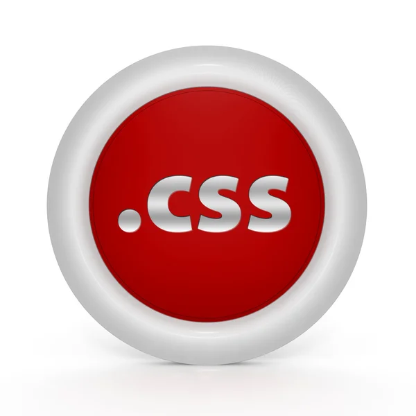 .CSS circulaire pictogram op witte achtergrond — Stockfoto