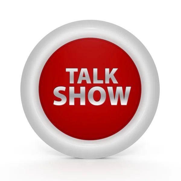 Talk Show circular icon on white background — Stock Photo, Image