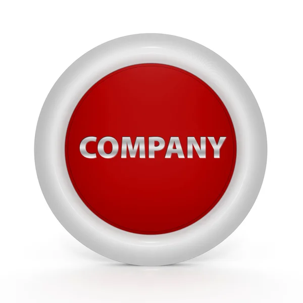 Ícone circular da empresa no fundo branco — Fotografia de Stock