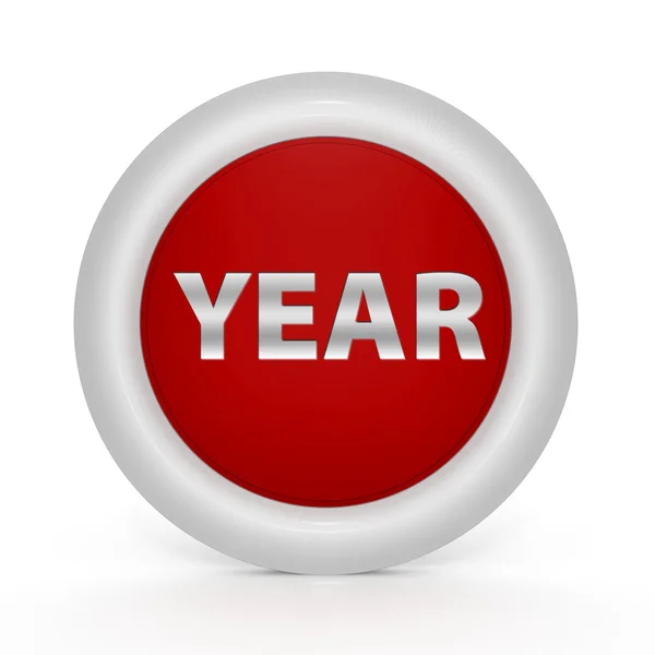 Year circular icon on white background — Stock Photo, Image