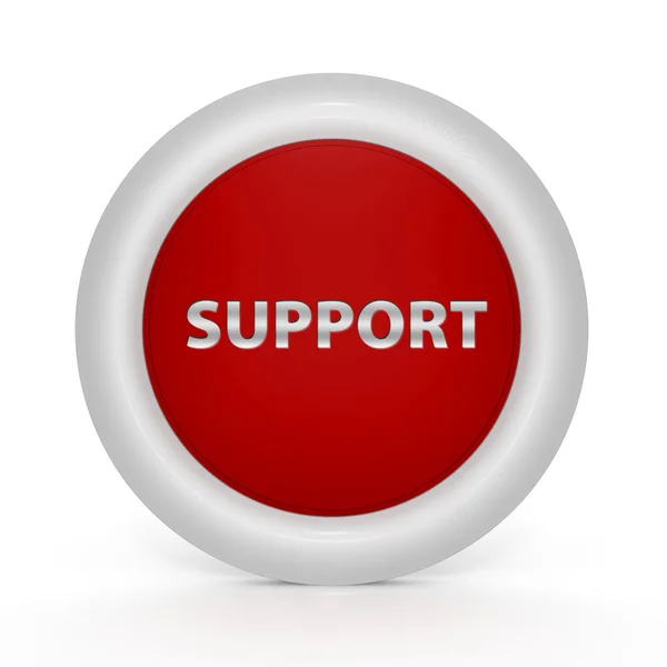 Support circular icon on white background — Stock Photo, Image