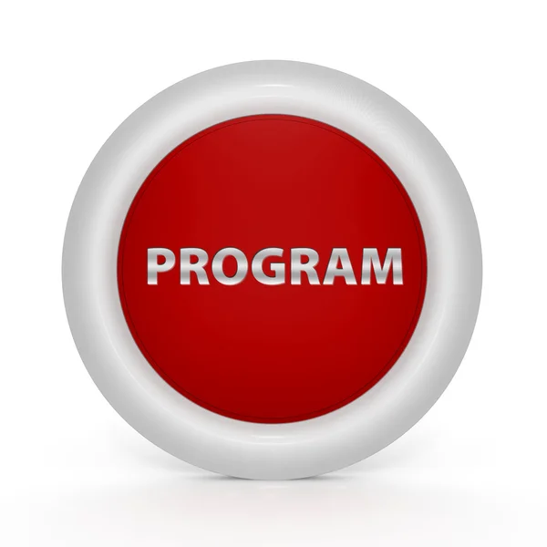 Programm kreisförmiges Symbol auf weißem Hintergrund — Stockfoto