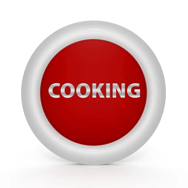 Cooking circular icon on white background — Stock Photo, Image