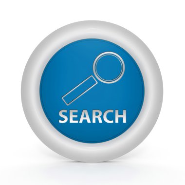 beyaz zemin üzerinde dairesel simgesini arayın