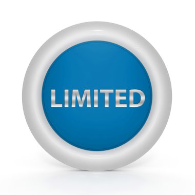 Beyaz arka plan üzerinde sınırlı dairesel simgesi