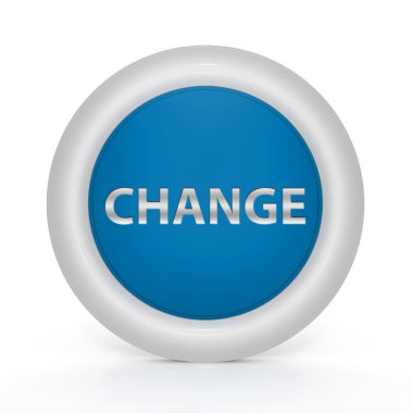 Beyaz arka plan üzerinde dairesel Simge Değiştir