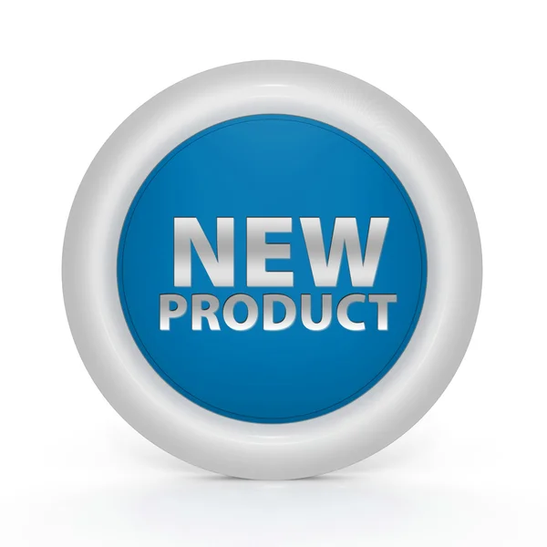 Beyaz arka plan üzerinde yeni ürün dairesel simgesi — Stok fotoğraf