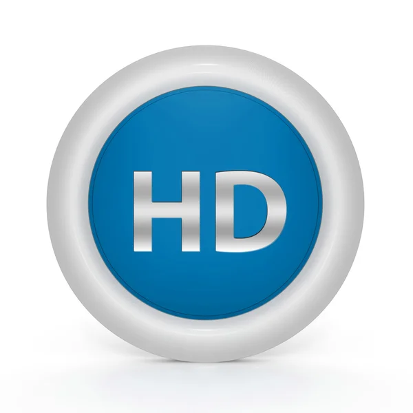 HD circulaire pictogram op witte achtergrond — Stockfoto