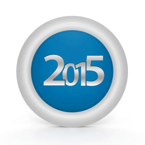 2015 icône circulaire sur fond blanc — Photo