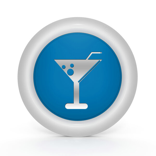 Круглый напиток иконка на белом фоне
