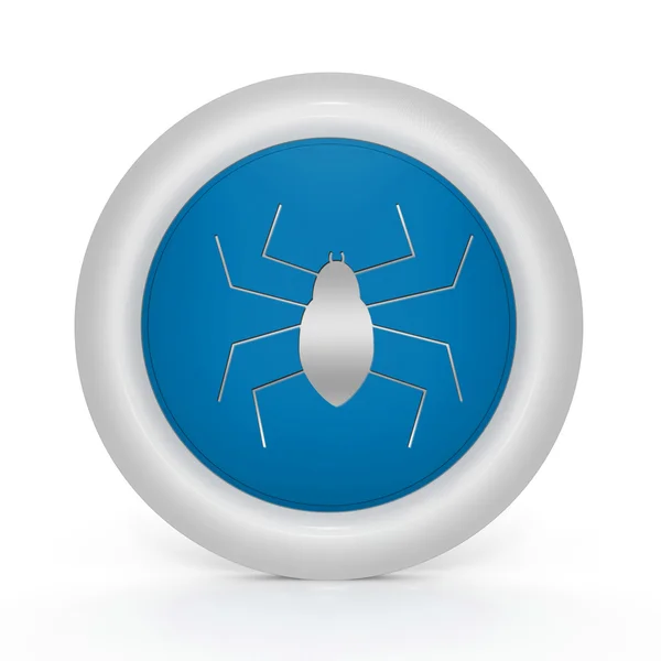 Icono Spidercircular sobre fondo blanco — Foto de Stock